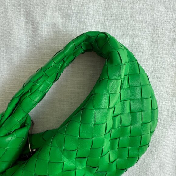Bottega Veneta Mini Jodie Bag – Parakeet Green Intrecciato Leather - Picture 5 of 5